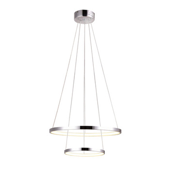 Lampa wisząca LED 40W okrągła 50cm chrom LUNE 32-64769