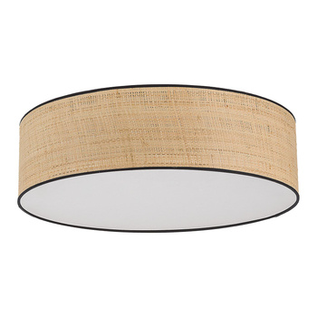 Plafon w stylu eco do sypialni z słomkowym wykończeniem 4x15W LIBERIA 4729