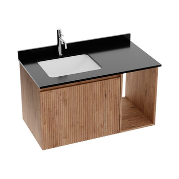 Szafka wisząca z blatem i umywalką Kent Wood 900