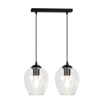 Podwójna lampa klosz szkło transparentny 2x60W 679/2 ISTAR 2