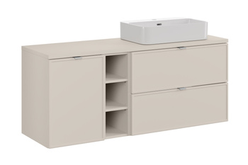 Zestaw meblowy 140cm z blatem i umywalką nablatową Trust Bella Cashmere – set-bc b cashmere 140cm un trust wh