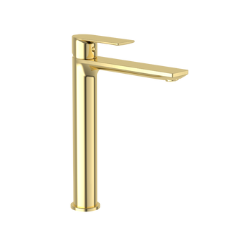 Glad bateria umywalkowa stojąca wysoka, złoty połysk