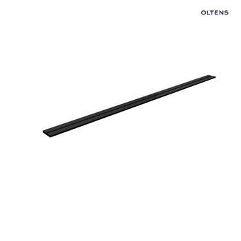 Oltens Langan Slim 90 maskownica odpływu prysznicowego liniowego czarny/czarny mat 30020300