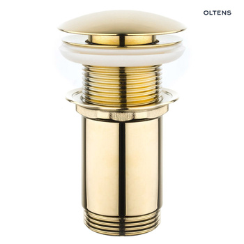 Oltens Rovde korek umywalkowy okrągły bez przelewu G1 1/4 złoty połysk 05200800
