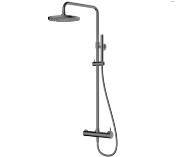 Oltens Molle zestaw prysznicowy z deszczownicą grafit 36504400