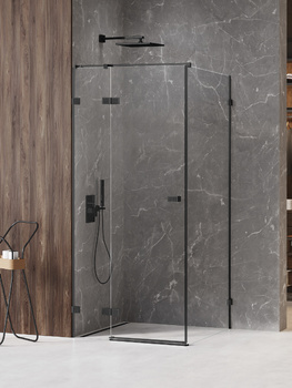 Kabina prysznicowa 100x80x200 – Czarny, szkło 6 mm (EXK-6862) | New Trendy