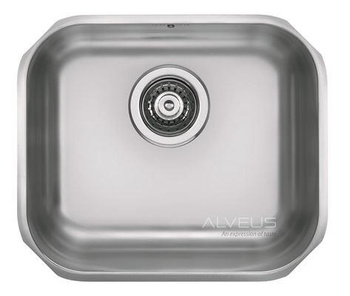 ALVEUS VARIANT 40 zlewozmywak stalowy satynowy o płaskich krawędziach 1091041