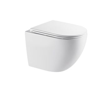 MISKA WC PODWIESZANA, QFS, ASTRI OKRĄGŁA, Z DESKĄ WOLNOOPADAJĄCĄ