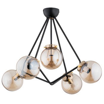 Galaktyczna lampa 5-punktowa SEYNO 62171 z kloszami