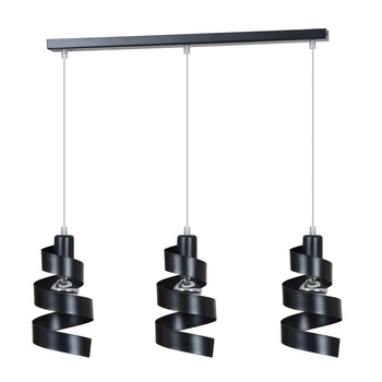 Metalowa kręcona lampa design czarny metalowy 60W 16cm 352/3 SAGA 3