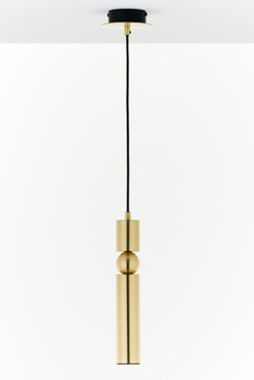 ALAS nowoczesny żyrandol 1-punktowy czarny kulka ms 2009