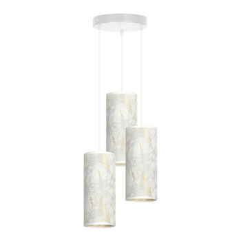 Ozdobna lampa 25cm 3x10W biały marmur 1057/3PREM KARLI 3 PREMIUM MARBEL