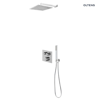 Zestaw Oltens Onega (S) bateria podtynkowa z deszczownicą 22 cm Atran (S)i kompletem prysznicowym Sog chrom 36624100