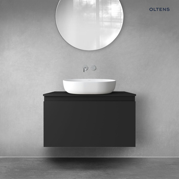 Oltens Vernal szafka 80 cm podumywalkowa wisząca czarny mat 60014300