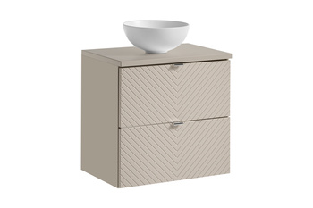 Zestaw meblowy 60cm z blatem i umywalką nablatową Domi Viva Cashmere – set-vic b cashmere 60cm s un domi mw