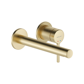 PI bateria umywalkowa podtynkowa komplet , złoty szczotkowany