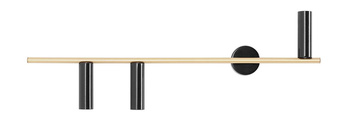 KINKIET TREVO 3 BLACK BRASS (lewy)