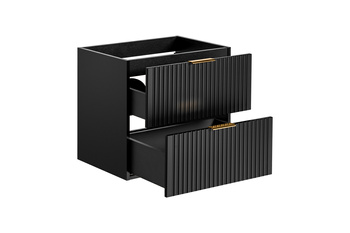 Szafka łazienkowa Comad 60cm 2 szuflady Czarny Mat – ADEL BLACK 82-60-B-2S