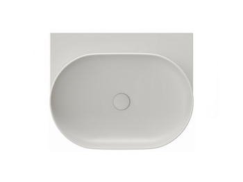 Ravak Umywalka ceramiczna Ravak cienkościenna Yard 60 cm bez otworu Smoke Grey XJX0O060000