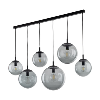ESME GRAPHITE LAMPA WISZĄCA 6 LISTWA
