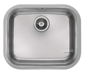ALVEUS VARIANT 10 zlewozmywak stalowy satynowy wpuszczany o płaskich krawędziach  1090271