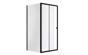 Kabina prysznicowa  110x80 Duo Slide Black 110x80 cm – Besco DSB-110-PB80