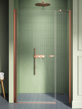 Drzwi wnękowe 120x195 – Miedziany, szkło 6 mm (D-0948A-WP) | New Trendy