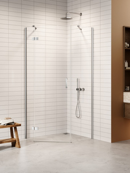 Kabina prysznicowa 100x80x200 – Chrom, szkło 6 mm (K-3694) | New Trendy