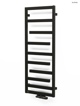 Oltens Flamma grzejnik łazienkowy 121x50 czarny mat 55015300