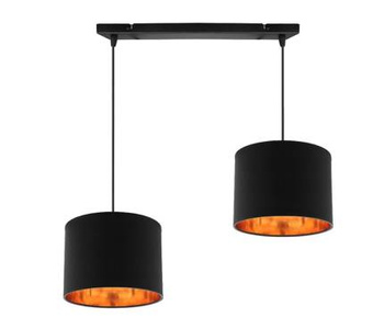 Lampa wisząca czarna 2xE27 Candida 32-00712