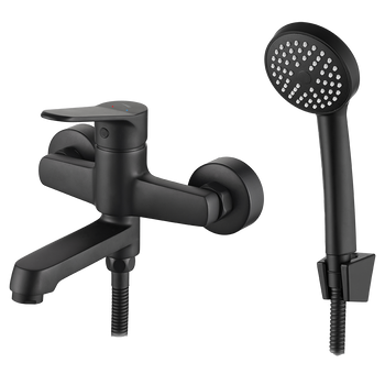 ATEZ bateria wannowa ścienna z zestawem natryskowym