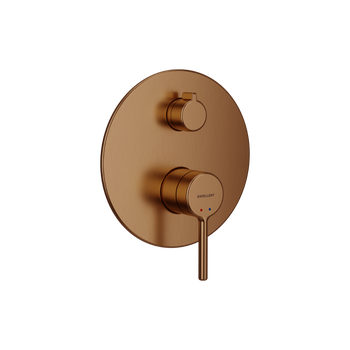 PI bateria prysznicowo-wannowa podtynkowa 2 funkcyjna, miedziany szczotkowany