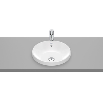 GAP Umywalka blatowa okrągła 39 cm, z przelewem, Supraglaze®