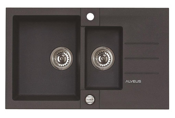 ALVEUS ROCK 70 zlewozmywak granitowy czarny 1217091