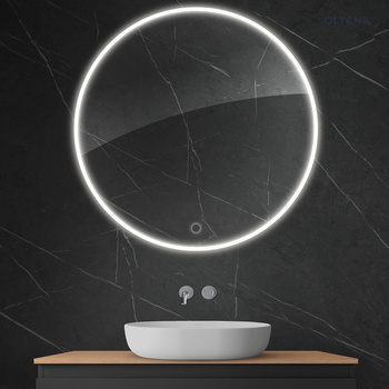 Oltens Nordlis lustro 100 cm okrągłe z oświetleniem LED i systemem Klarglas 64102000