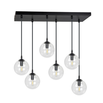 Dekoracyjna lampa z regulacją wysokości 6x40W przeźroczysty 711/6 COSMO 6