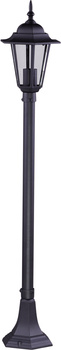 Niska zewnętrzna lampa stojąca K-6009B czarna z serii STANDARD