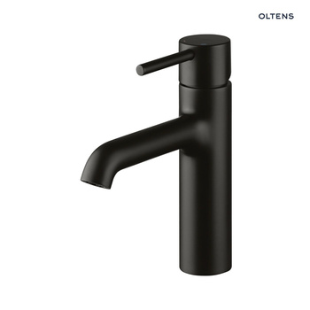 Oltens Molle Slim bateria umywalkowa stojąca czarny mat 32203300