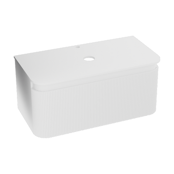 Szafka wisząca z blatem Vermont White 1000