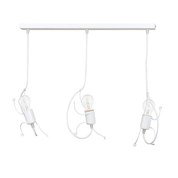ZWIS lampa wisząca dziecięca biały metal 3x60W 538/3 BOBI 3