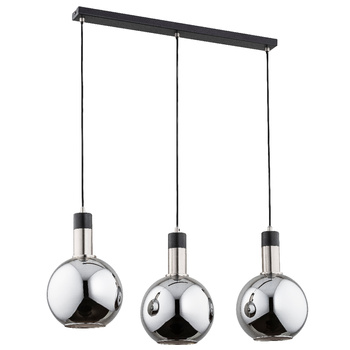 Lampa MAYA 62164 z wiszącymi kloszami SREBRNA