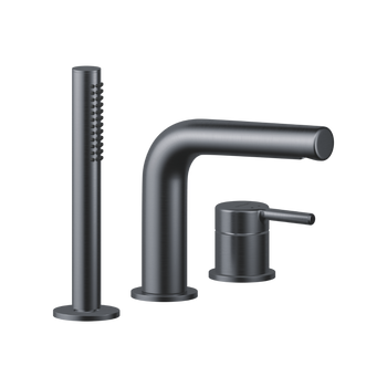 PI bateria wannowa 3 otworowa, grafit szczotkowany