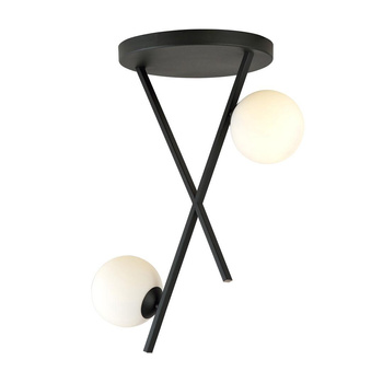 Nowoczesna lampa sufitowa gwint E14 białe kule 2-punktowa RIVER 2 1194/2