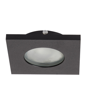 Oczko podtynkowe kwadratowe Lagos czarne IP65 1xGU10