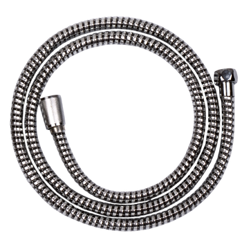 WĄŻ NATRYSK. 150 CM, SUPERFLEX, CZARNY-CHROM, ANTI-TWIST
