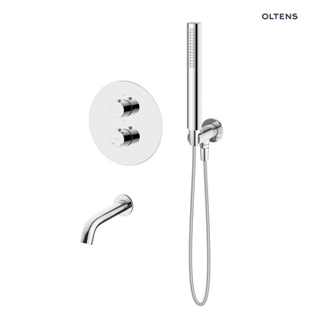 Zestaw Oltens Katla zestaw wannowo-prysznicowy podtynkowy termostatyczny chrom 36610100