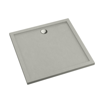 Brodzik akrylowy Sharper Cement Stone 80x80x4,5 cm, kwadratowy | 3S.S2K-8080/CT/ST