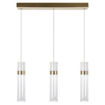 Lampa wisząca Ambiente 3 złota LED CCT