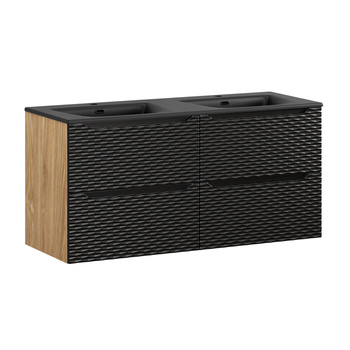 Zestaw meblowy 120cm z umywalką meblową SKY Ocean Black – set-ocbl 120cm (2x60) s sky bl