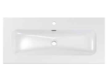 Umywalka meblowa jednokomorowa 100cm fly white gloss um 100-46 dp ( e-8073-100 )